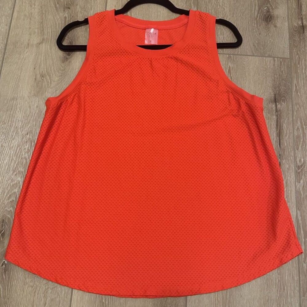 Calia Renew Tank Top Activewear Bright Red Large Women's EUC!